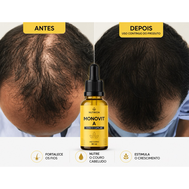 1 Monovit Promoção de Lançamento Tônico Capilar Crescimento Rápido