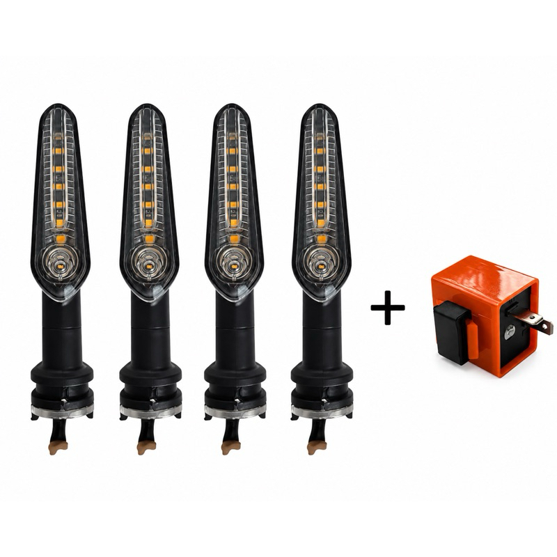 4 PISCA MT03 MT07 MT09 SEQUANCIAL COM RELE DE PISCA COM REGULAGEM FACTOR CROSSE XTZ LANDER FAZER