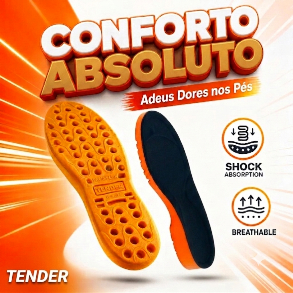 Palmilha Ortopédica de Gel P.u Confortável Macia Ideal Para Quem Trabalha em Pé Durante Muitas Horas