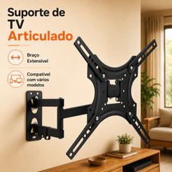 Suporte de parede para TV Full Motion para a maioria das TVs de 10 a 70 polegadas