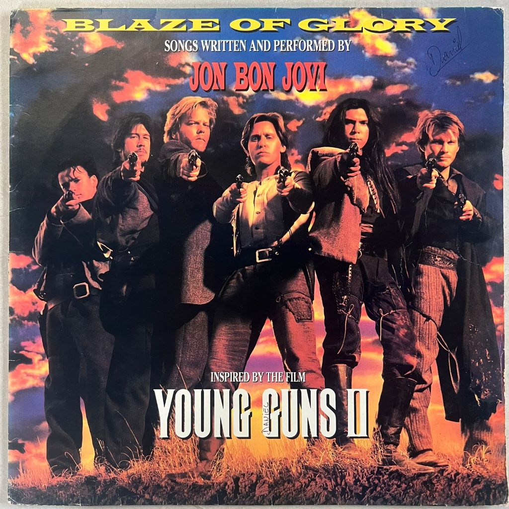 Lp Jon Bon Jovi 1990 Blaze Of Glory, Disco Vinil trilha Do Filme com encarte