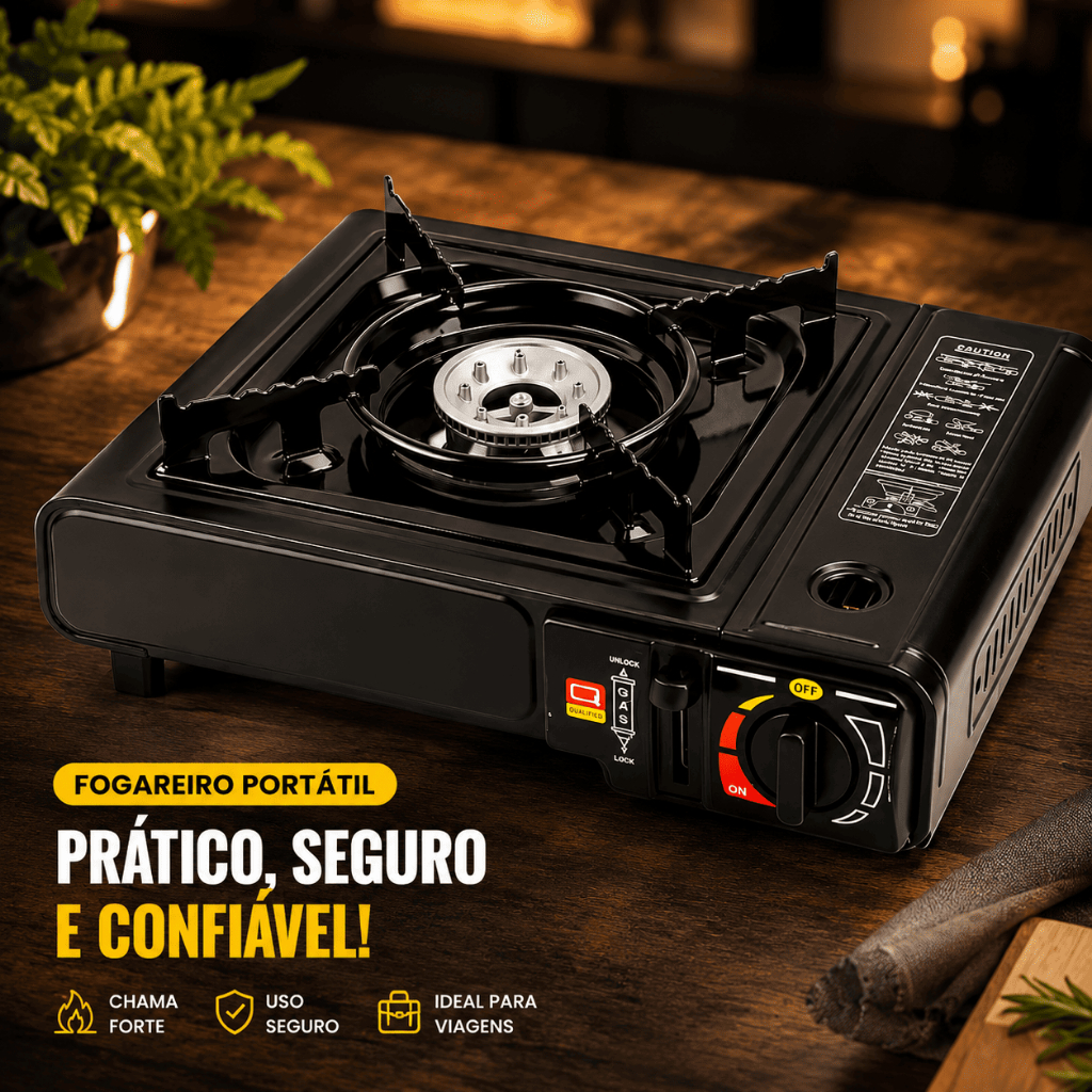 Fogareiro Volcano Butano Gás Fogareiro Portátil Fogão Camping Acampamento