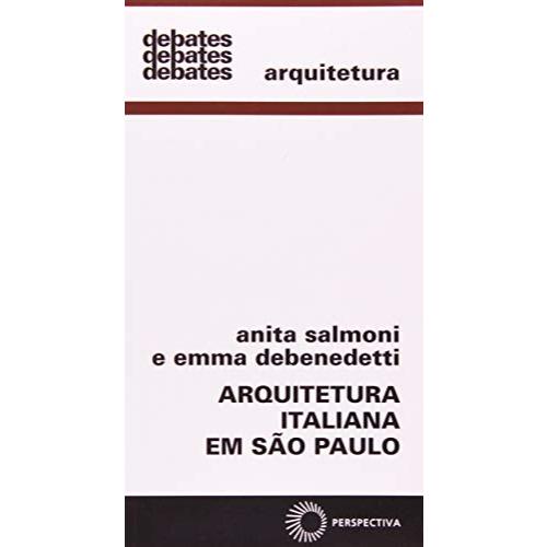 livro	Arquitetura Italiana Em São Paulo Anita Salmoni