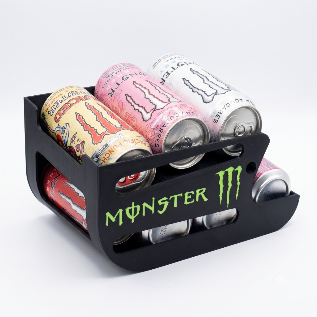 Porta Latas Organizador Monster Dispenser De Bebidas 473ml E 355ml Suporte De Latas Para Geladeira Premium