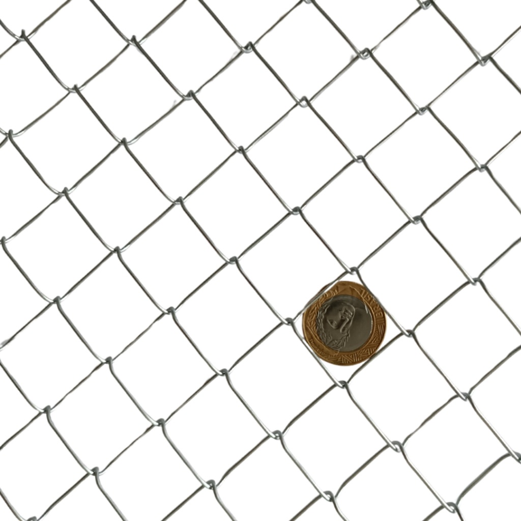 Tela Alambrado Viveiro malha - 2,5 x 2,5 cm - 10 m x 0,50 m - galvanizada - fio 18 (1,25 mm)