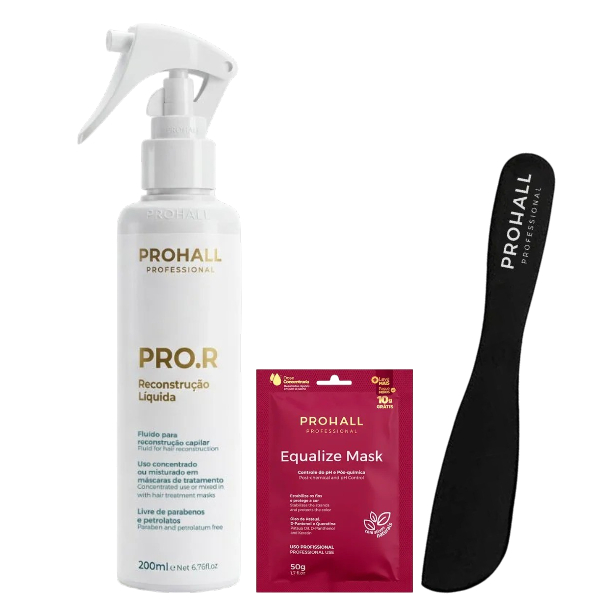 Fluído para reconstrução capilar PRO.R Queratina Hidrolisada Prohall 200ml
