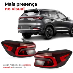 Par/Un Lanterna Traseira Tiggo 7 Pro 2021 22 23 2024 2025 1ªLinha Novo