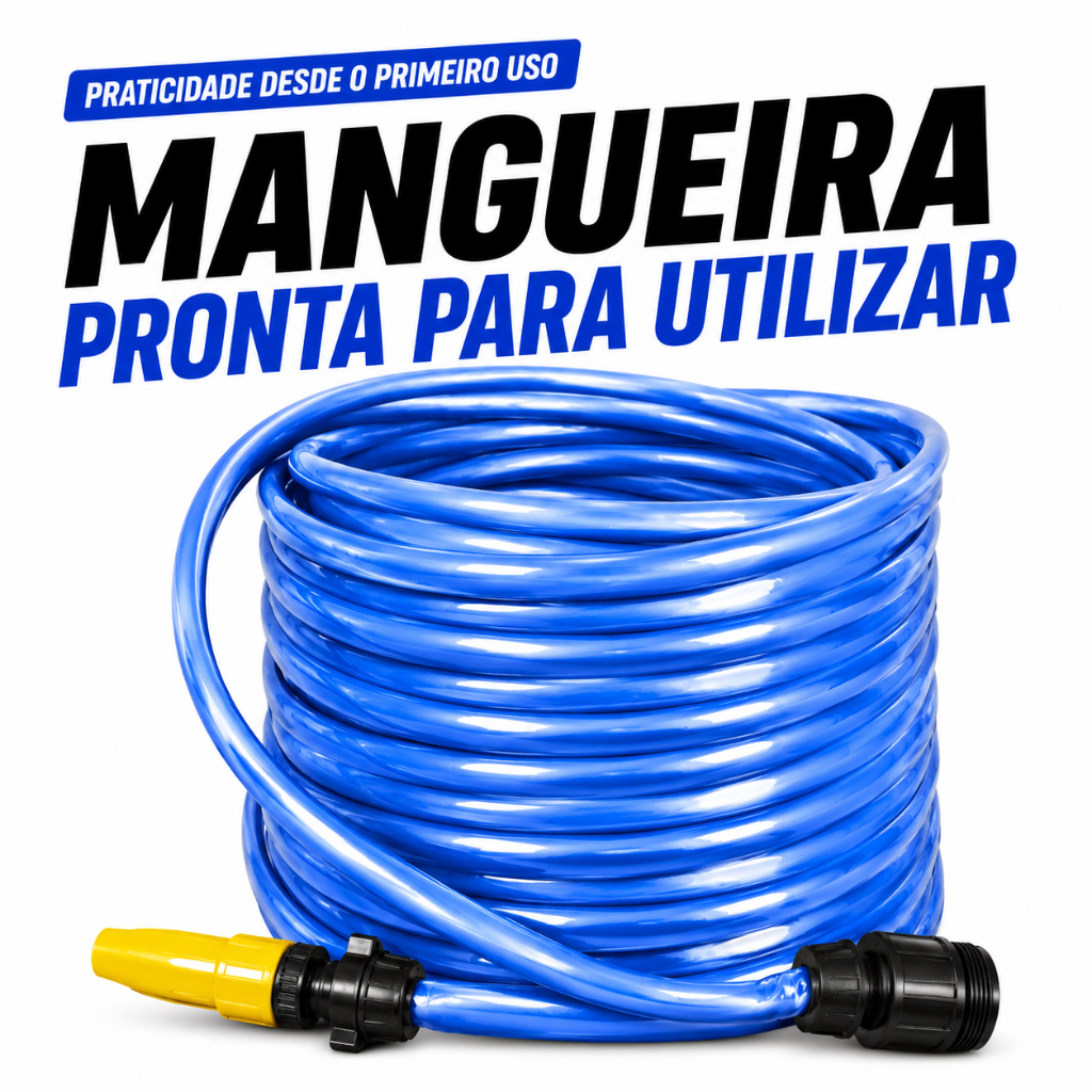 Mangueira De Jardim Anti-Torção Não Dobra Flexível - 05 a 40 Metros