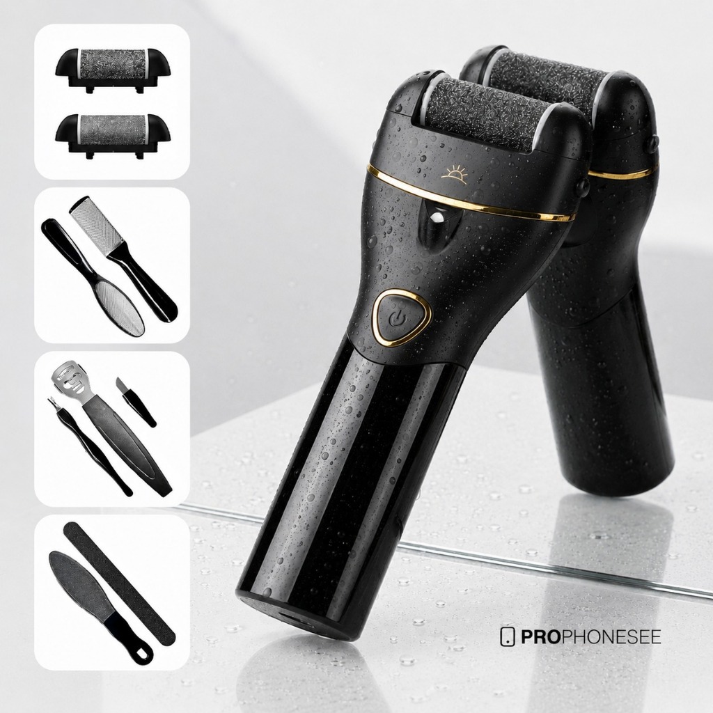 Removedor De Calos Lixa Elétrica Kit Profissional Spa Aparelho Elétrico Para Pés E Calcanhar