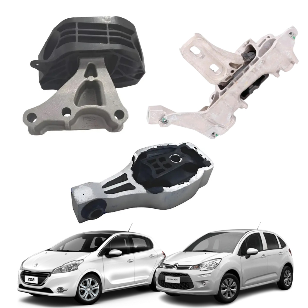Kit Coxim Do Motor Peugeot 208 Citroën C3 1.0 2023/2024