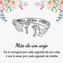 Anel Feminino Prata 925 Ajustável Zircônia Joia Delicada Presente Namorada Noivado Luxo Cartão Mensagem Ref 348