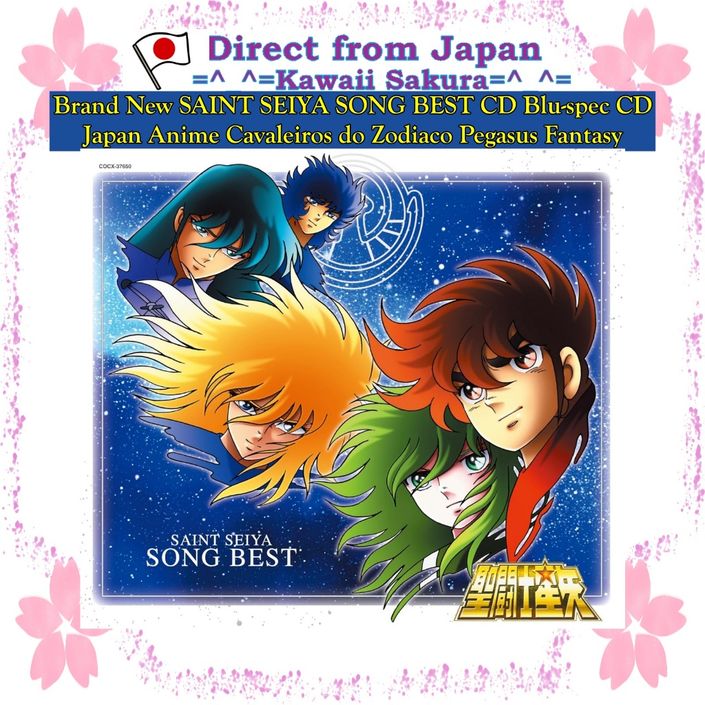 Novíssimo SAINT SEIYA SONG MELHOR CD Blu-spec CD Japão Anime Cavaleiros do Zodiaco Pegasus Fantasy