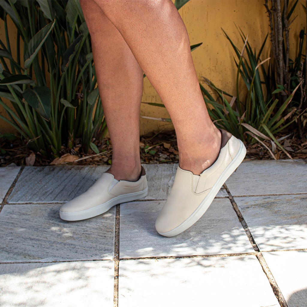 Sapatênis Slim Casual Iate Confortavel Slip On Sapatenis Calçar Caminhada
