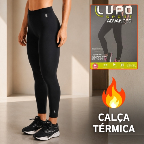 Calça Térmica Feminina Lupo Warm Segunda Pele Legging Underwear Sem Costura Inverno Original