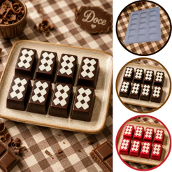 Forma Simples Bombom Detalhado 9586 (A4) em Acetato BWB Para Doces de Chocolate e Confeitaria. (CHOCO)
