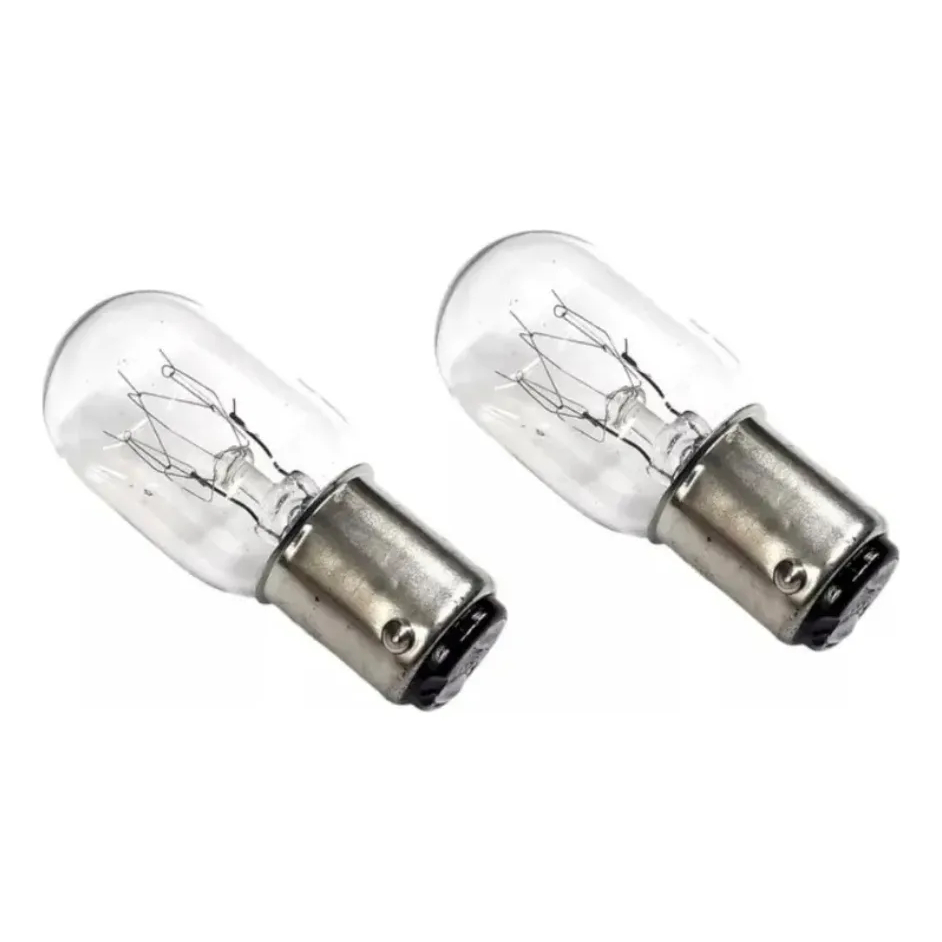 2 Lâmpada Máquina Costura Singer Doméstica Encaixe 2 Polos 110v 15w lampada (110v)