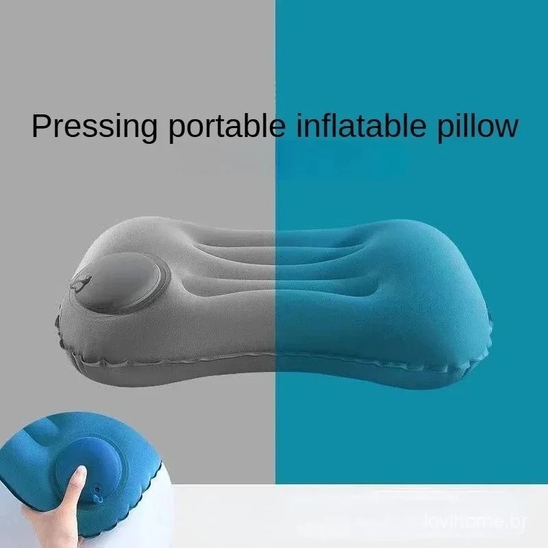 Encosto de cabeça inflável portátil Camping Pillow Combo exterior dormindo almofada