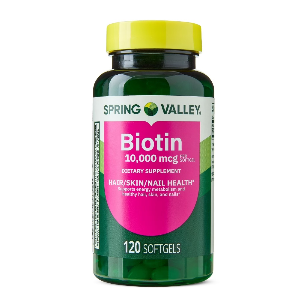 BIOTINA 10,000 MCG SPRING VALLEY 120 SOFTGELS IMPORTADO EUA