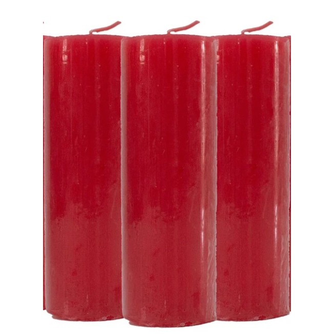 KIT 10 Unid Vela Votiva de 7 Dias Vermelha -250 G