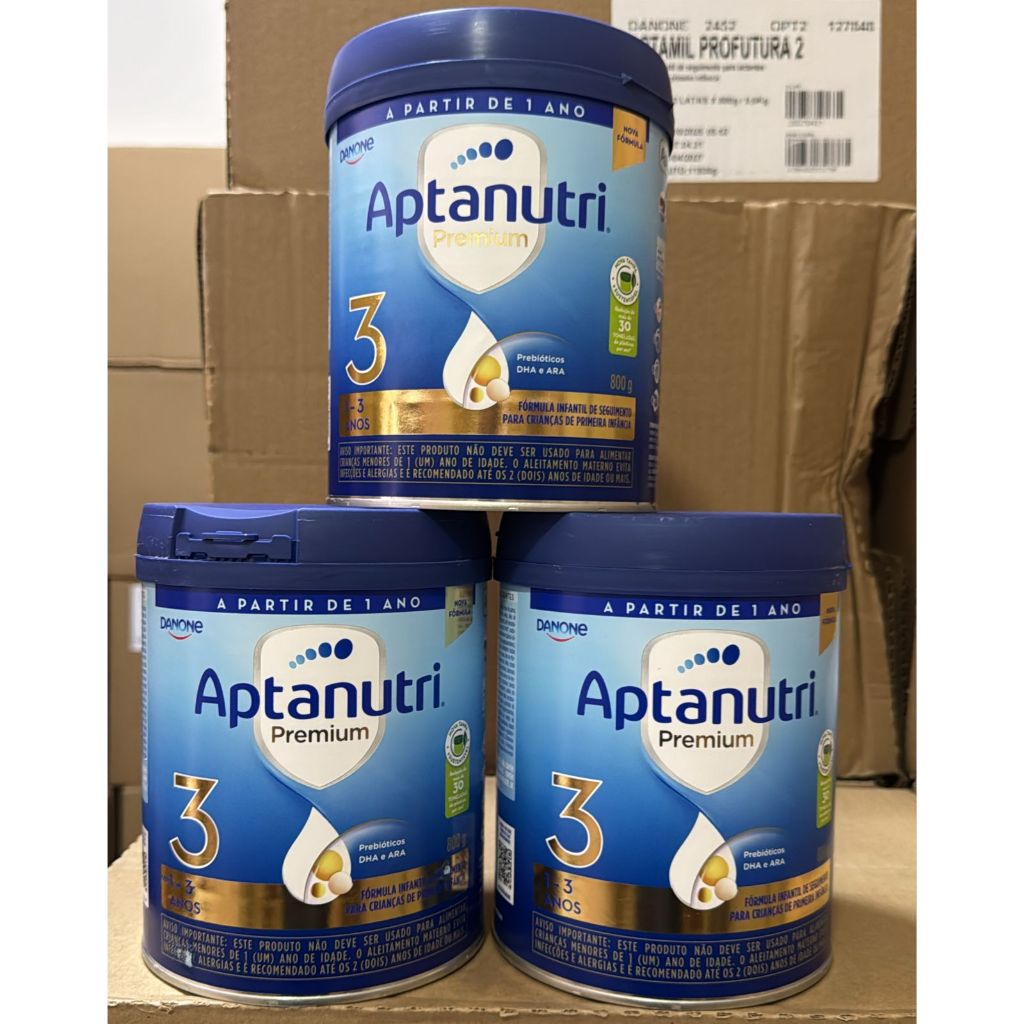 FORMULA INFANTIL KIT C/ 3 LATAS - APTANUTRI PREMIUM 3 LATAS DE 800G