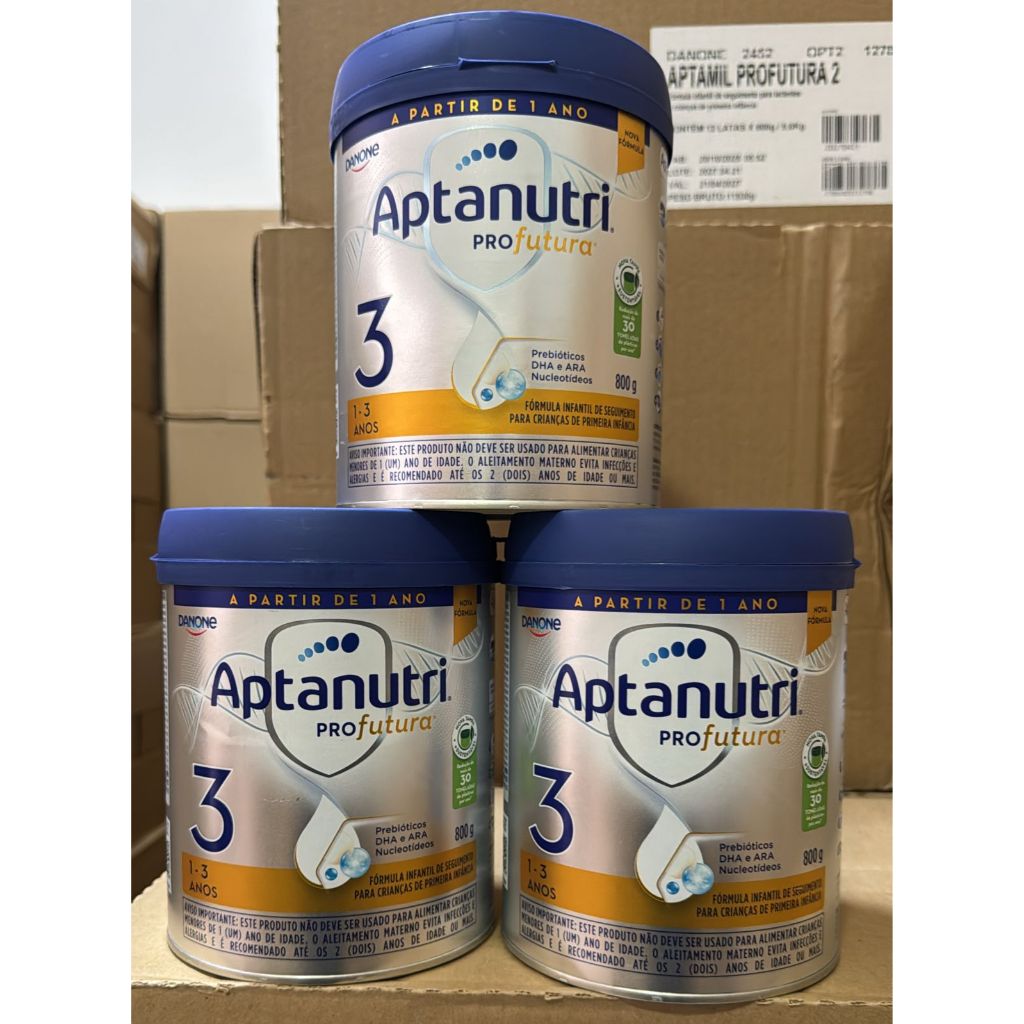 FORMULA INFANTIL KIT C/ 3 LATAS - APTANUTRI PROFUTURA 3 LATAS DE 800G CADA