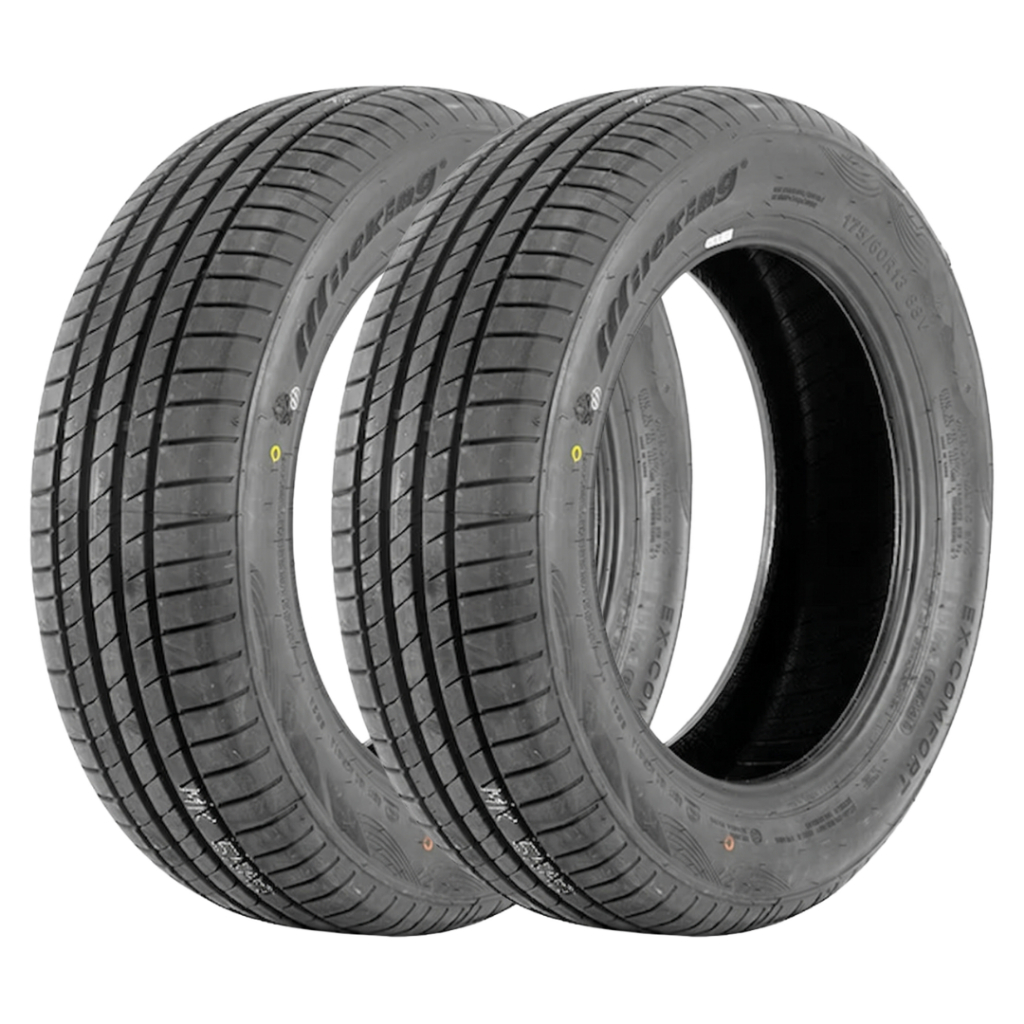 Kit 2 Pneus 175/60 R13 Mile King Ex-Comfort 77H Aro 13 Novos