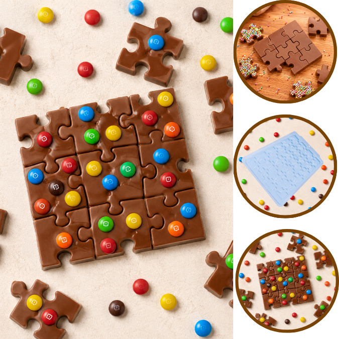 1~5 Forma BWB Simples Semiprofissional, Alto Rendimento Doces Finos Chocolates Cód. 3570 - Quebra Cabeça
