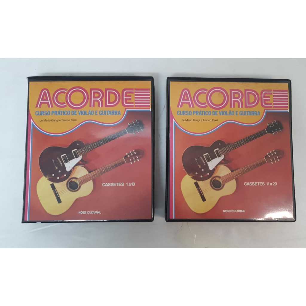 FITA CASSETE Box Acorde Curso Prático de Violão e Guitarra ( 20 cassetes) - C0193