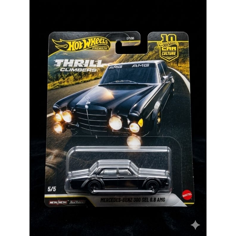 Hot Wheels Premium Mercedes-Benz 300 SEL 6.8 AMG Thrill Climbers Car Culture Original Mattel