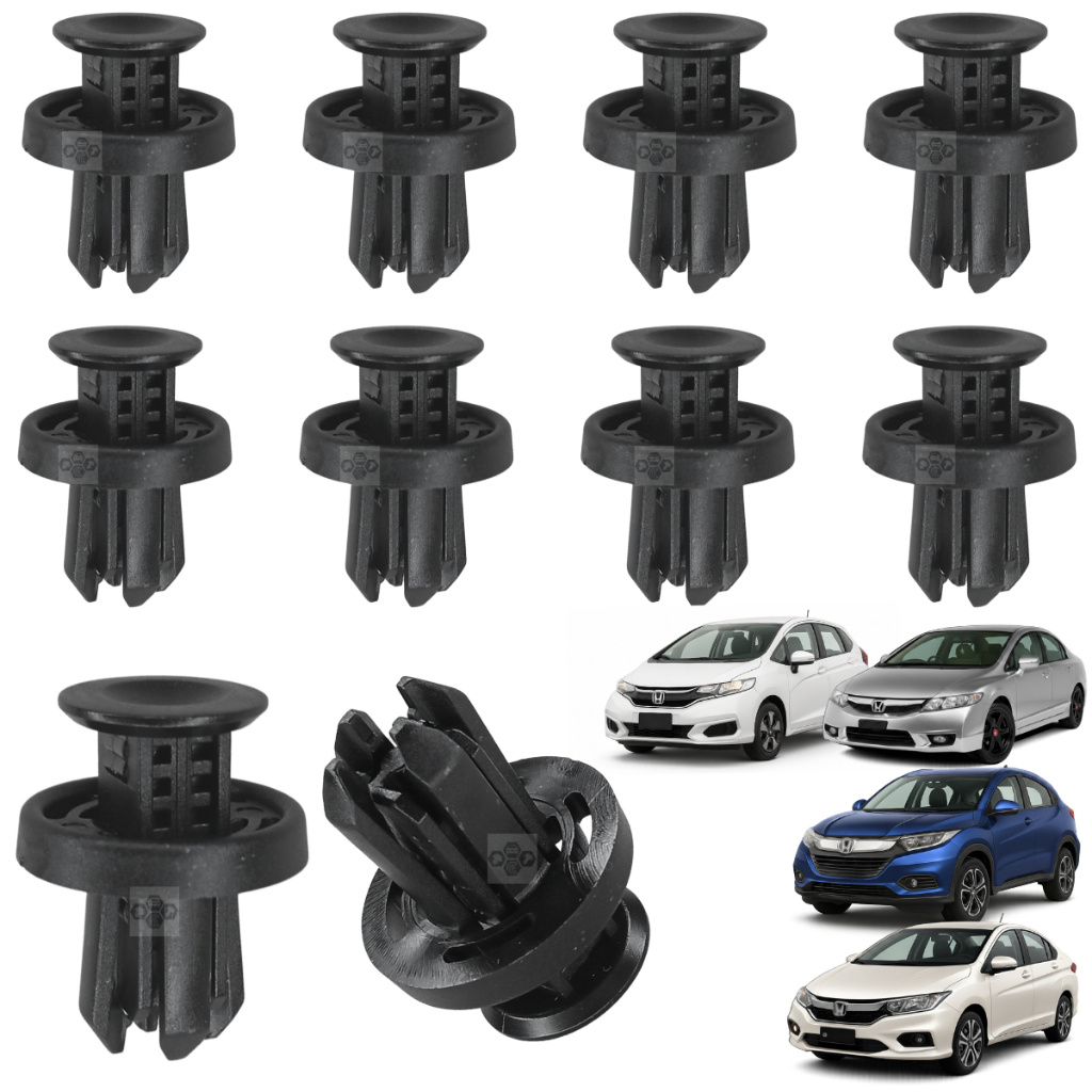 10 Presilha Grampo Moldura Tampa do Motor Honda Fit Civic Crv Wrv Hrv 2015 2016 2017 2018 2019