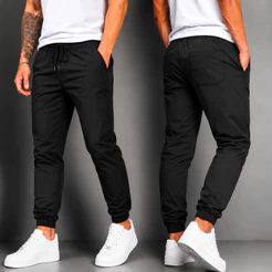 Kit 2 Calças Masculinas Tactel Premium Com Elastico Ajustavel Jogger Casual Academia Treino