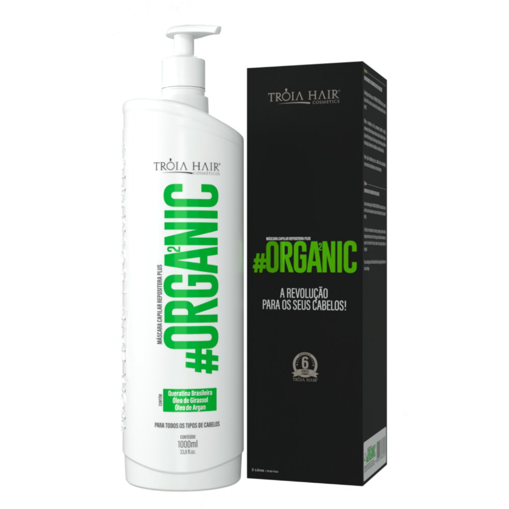 Ativo Escova Progressiva Orgânica Original Tróia Hair 1litro