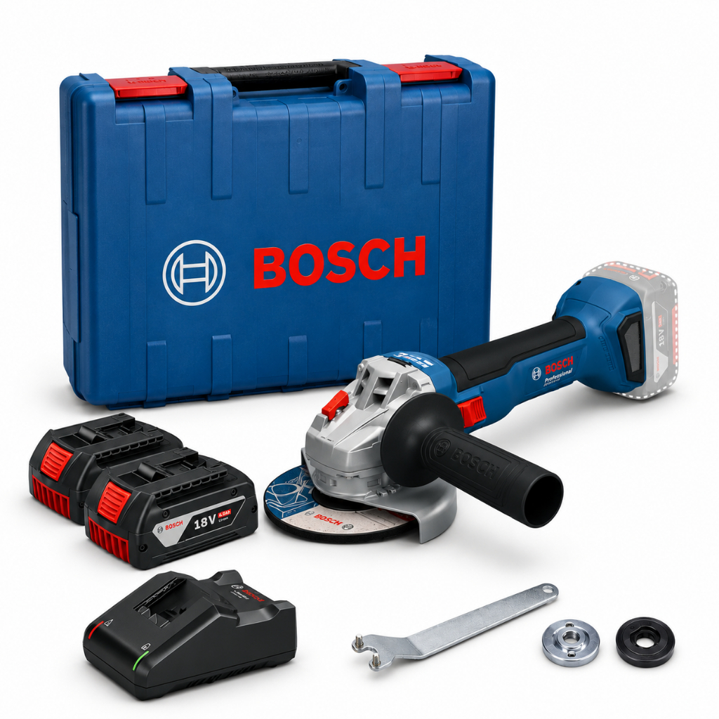 Esmerilhadeira GWS 18V-8 com Duas Baterias e Maleta Bosch