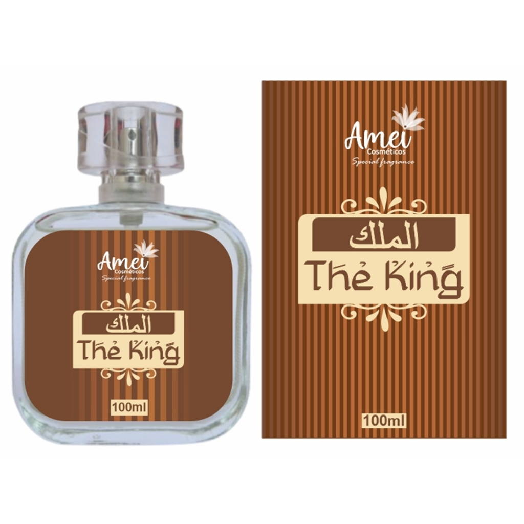Perfume Masculino Árabe The King Amei Cosméticos 100ml Amadeirado Alta Fixação