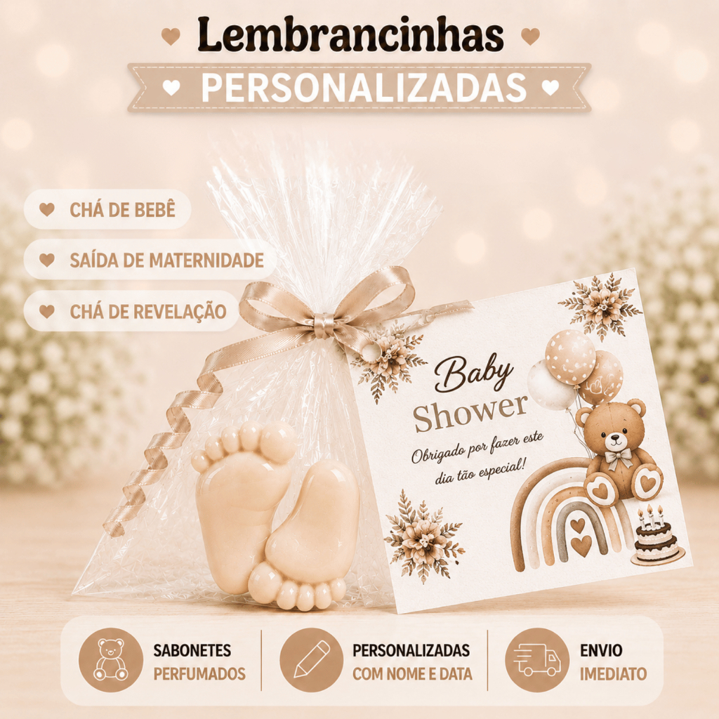 10 Kit Lembrancinhas de Gêmeos para Chá Revelação    ( 10 PARES )