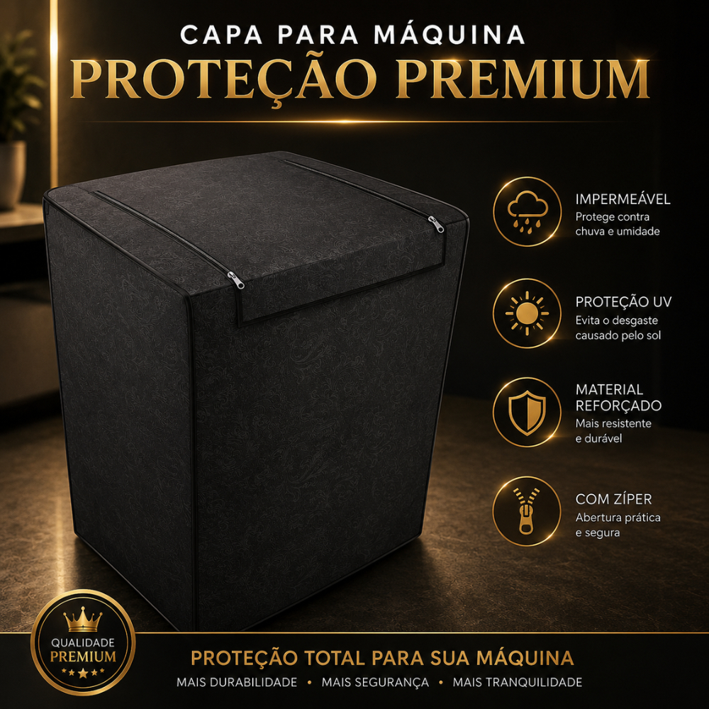 Capa Maquina De Lavar 7kg 8kg 9kg 10kg 11kg 12kg 13kg 14kg 16kg 17kg 18kg Electrolux Brastemp Consul