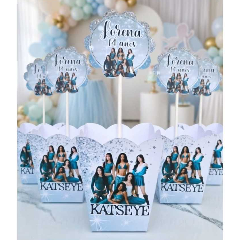 Centro de mesa cachepô personalizado| Ketseye | decoração festa mesa de convidados| lembrancinhas