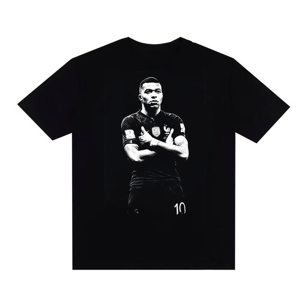 Camiseta Streetwear Camisa Oversized Jogador Futebol Mbappe Copa Do Mundo França Estilosa Craque Swag Y2K