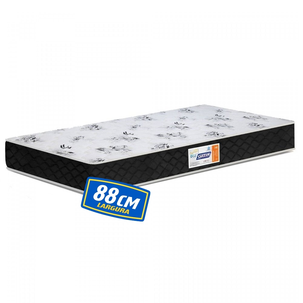 Colchão Solteiro Espuma D33 88cmx188cm Supreme Gazin