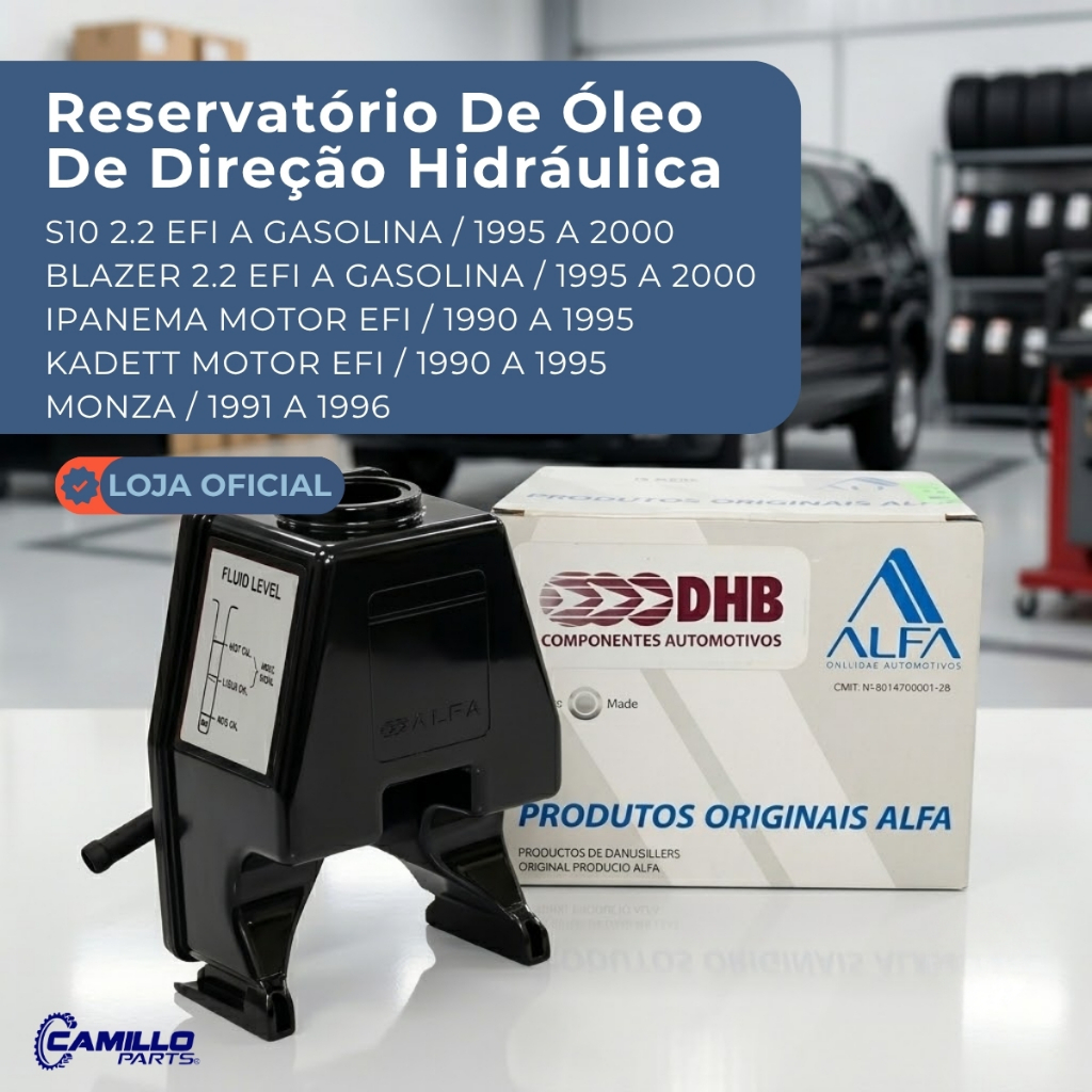 Imagem Reservatório Óleo Direção Hidráulica Chevrolet S10 Blazer Kadett Monza DHB Original