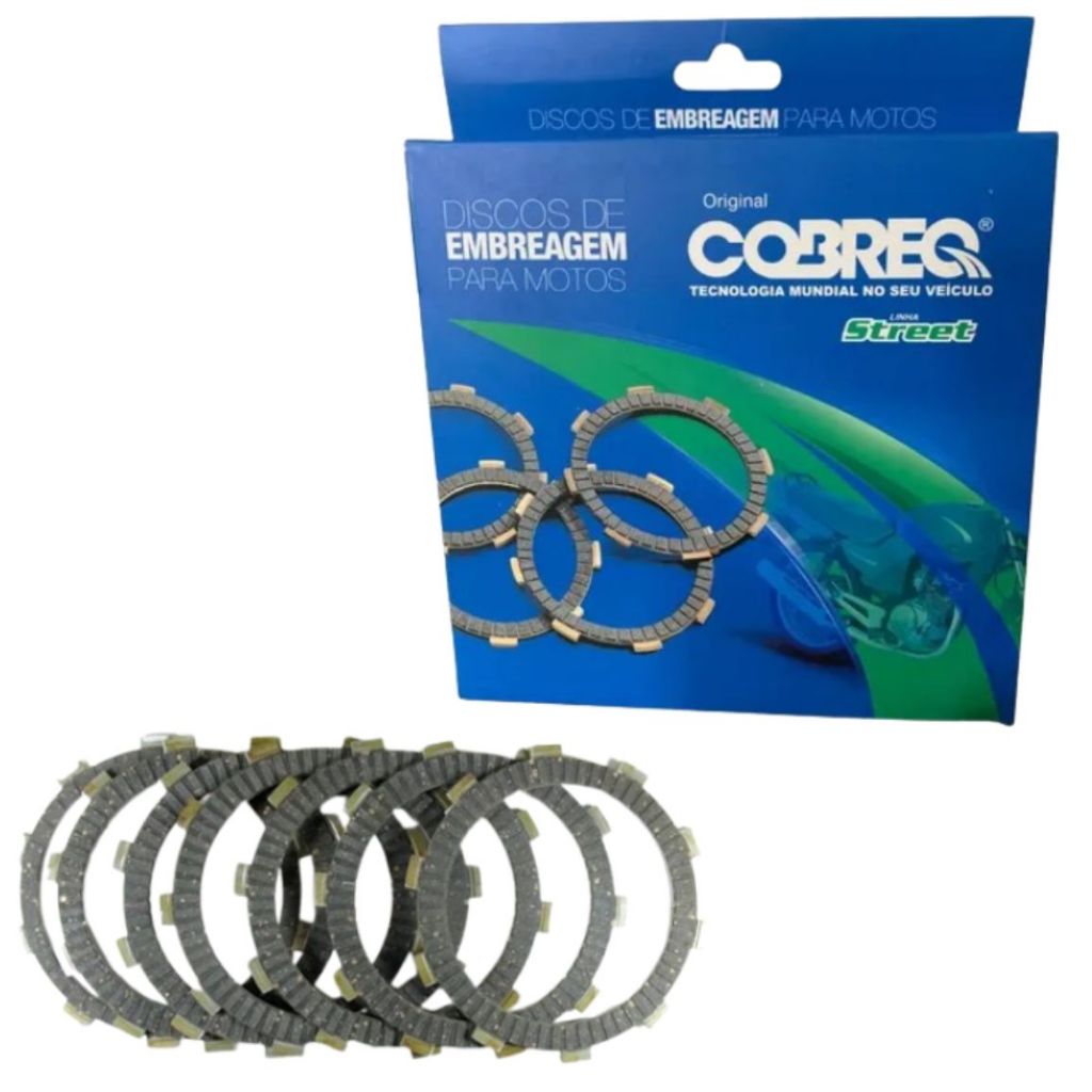 Disco de Embreagem Nx 400 Falcon 1999 2000 2001 2002 2003 2004 2005 2006 2007 2008 2013 2014 2015 Original Cobreq 0011de