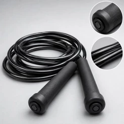 Corda De Pular Jump Rope 3 Metros Treino Exercícios De Pvc