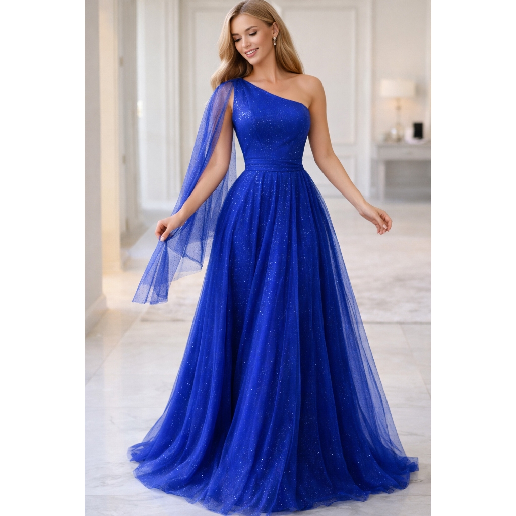 Vestido Longo De Festa, Princesa Em Tule, Janis