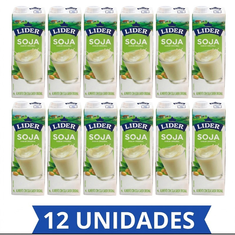 Leite de Soja Lider 12un