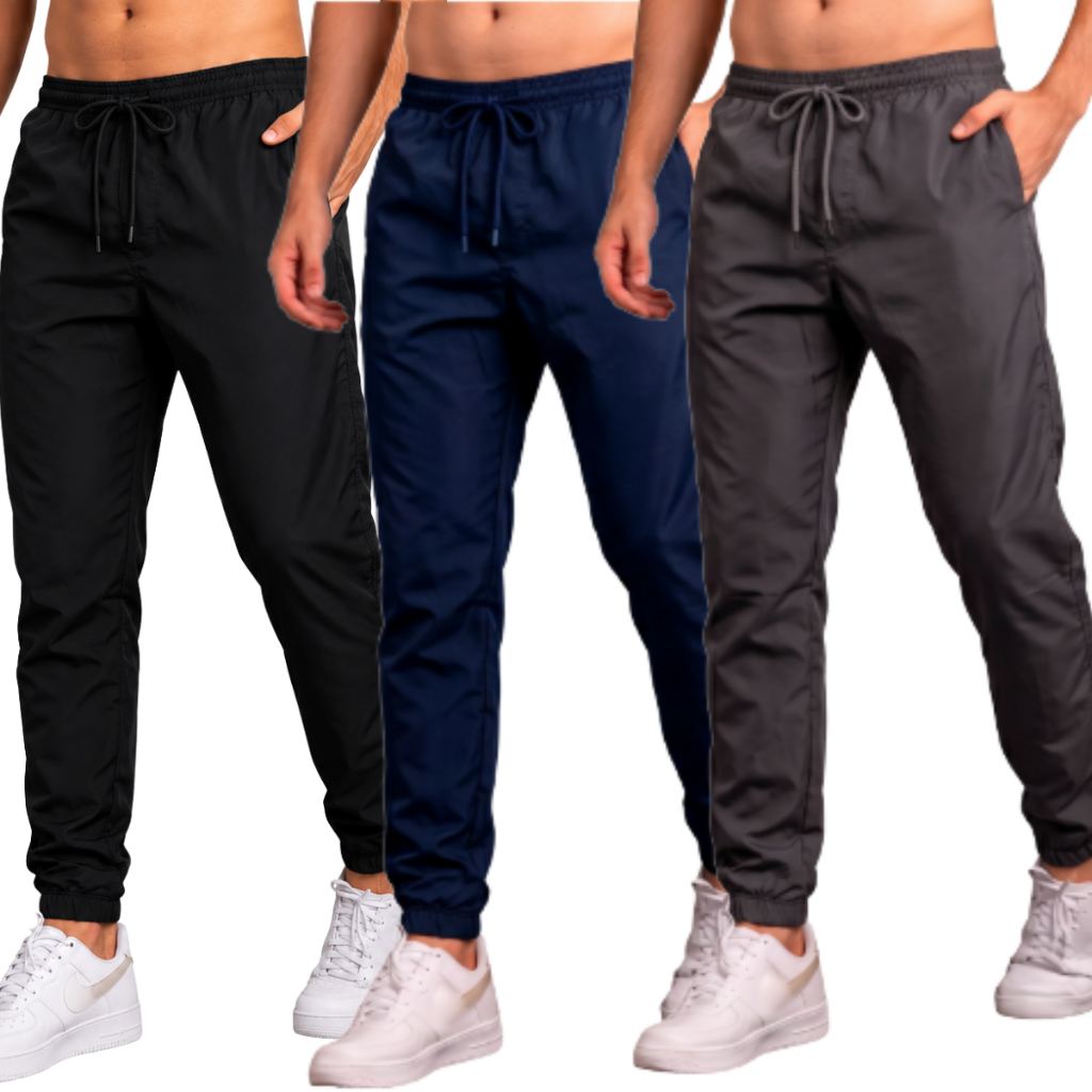 Calça Tactel Masculina Para Academia Corrida Caminhada Esporte Confortável Secagem Rápida