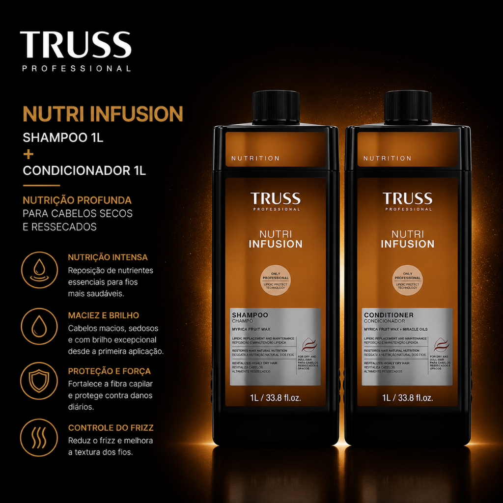 Kit Truss Nutri Infusion: Shampoo 1l + Condicionador 1l