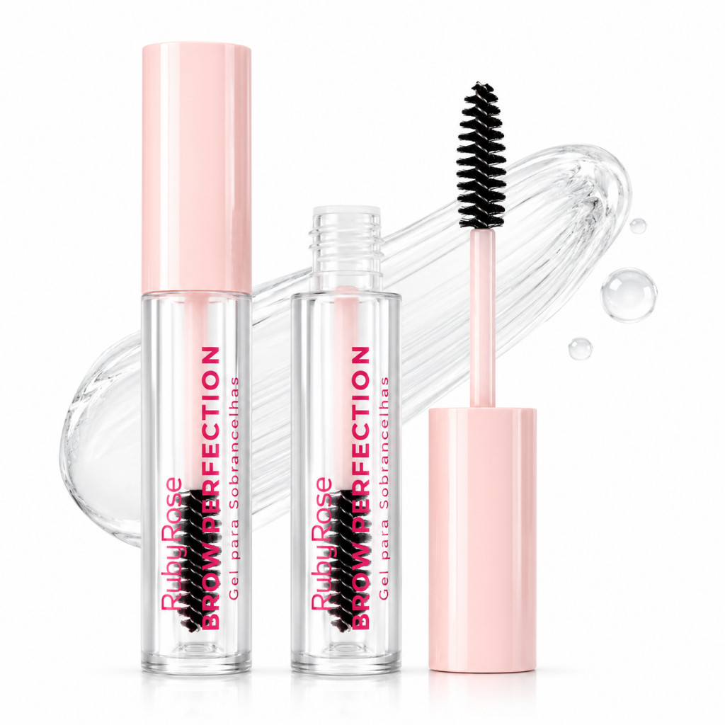 Gel para Sobrancelhas Ruby Rose Brow Rise HBE2503 Fixação 24h Levanta e Define Fios
