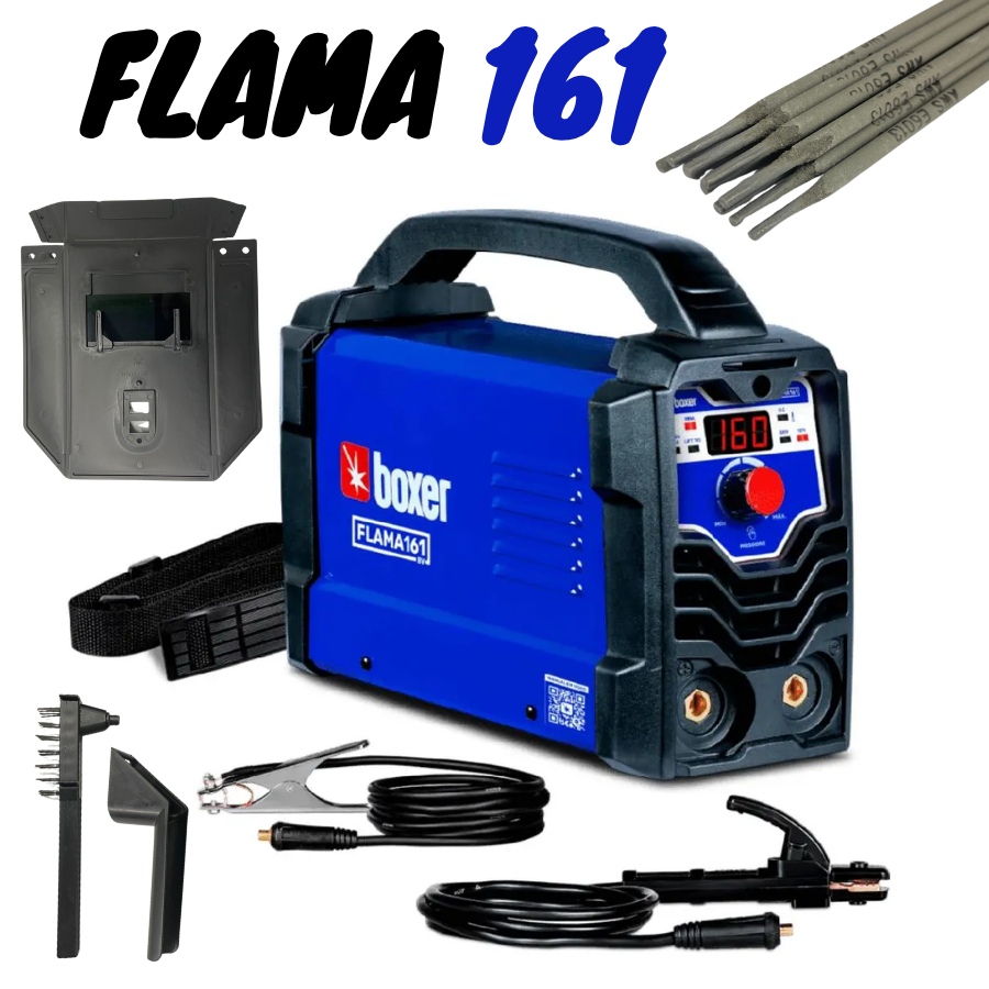 Máquina De Solda Inversora Flama 161 (Bivolt) 160amp - Boxer