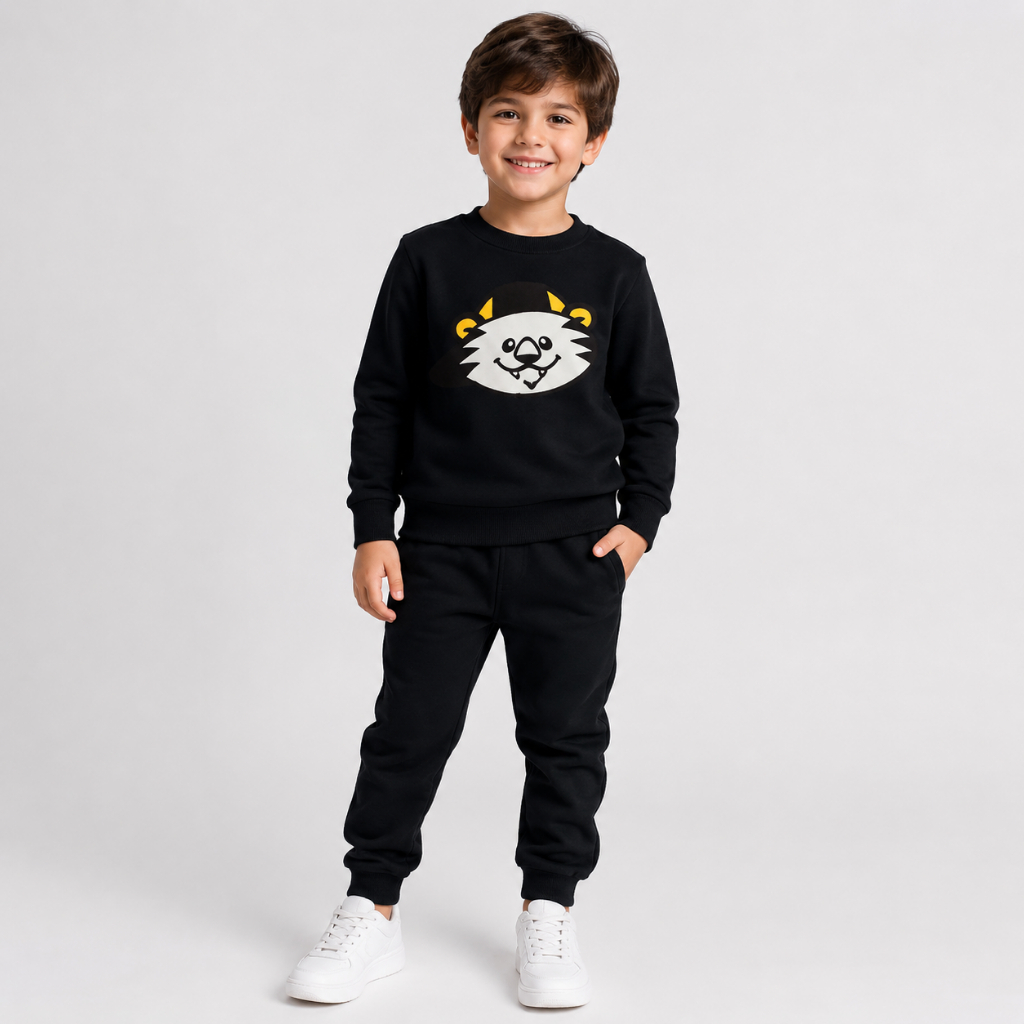 Conjunto Moleton Infantil Careca Tigre Estiloso e COnfortavel Quentinho para o Frio