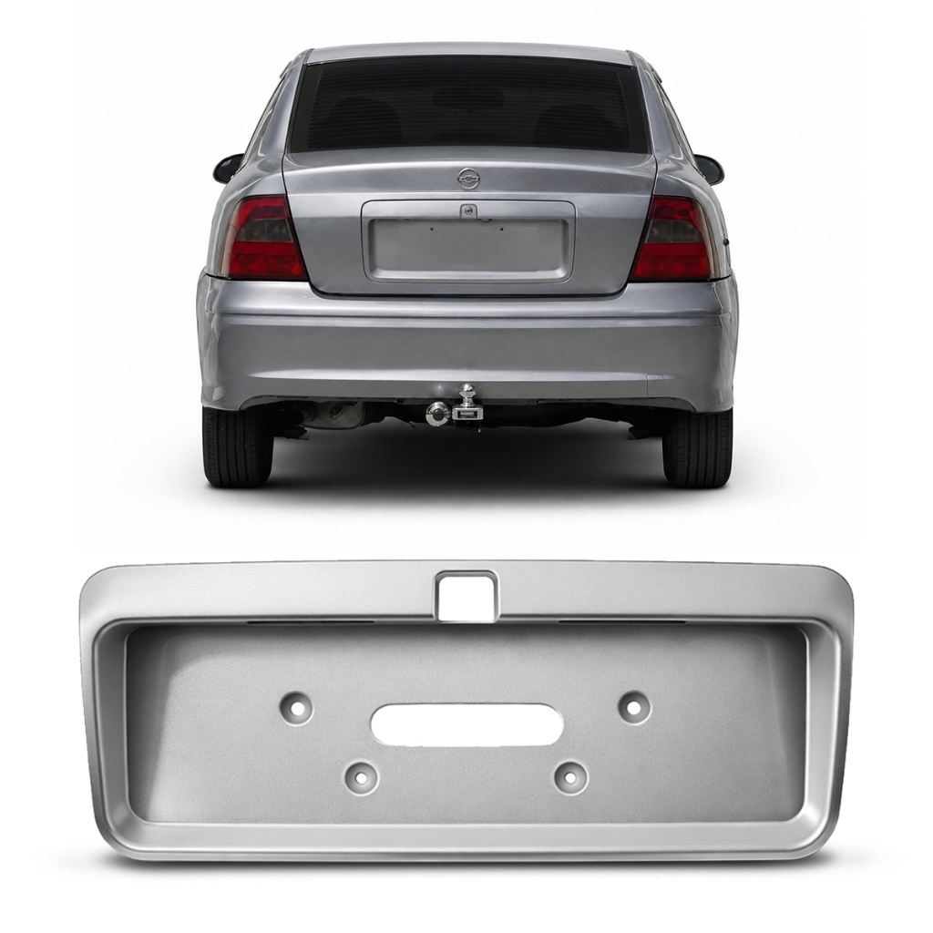Moldura Placa Traseira Vectra 2000 a 2005 Primer Porta Malas